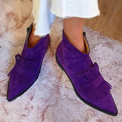 FRINGED ANKLE BOOTS