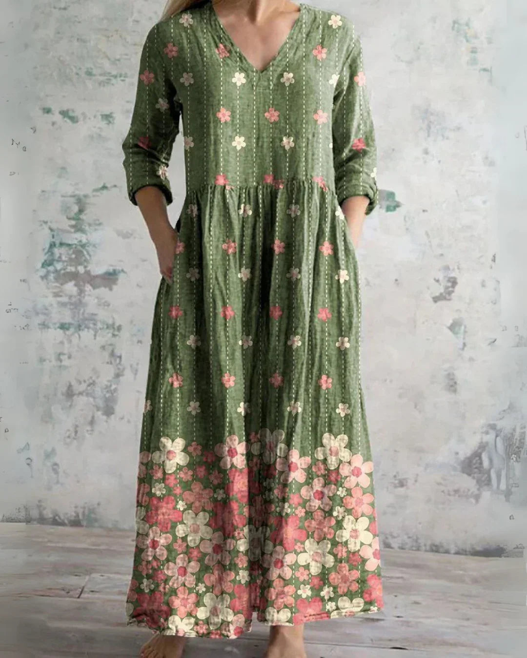 Seraphine™ | Vintage Floral Maxi Dress